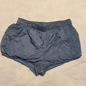 NWOT steel blue, free people movement shorts, size medium